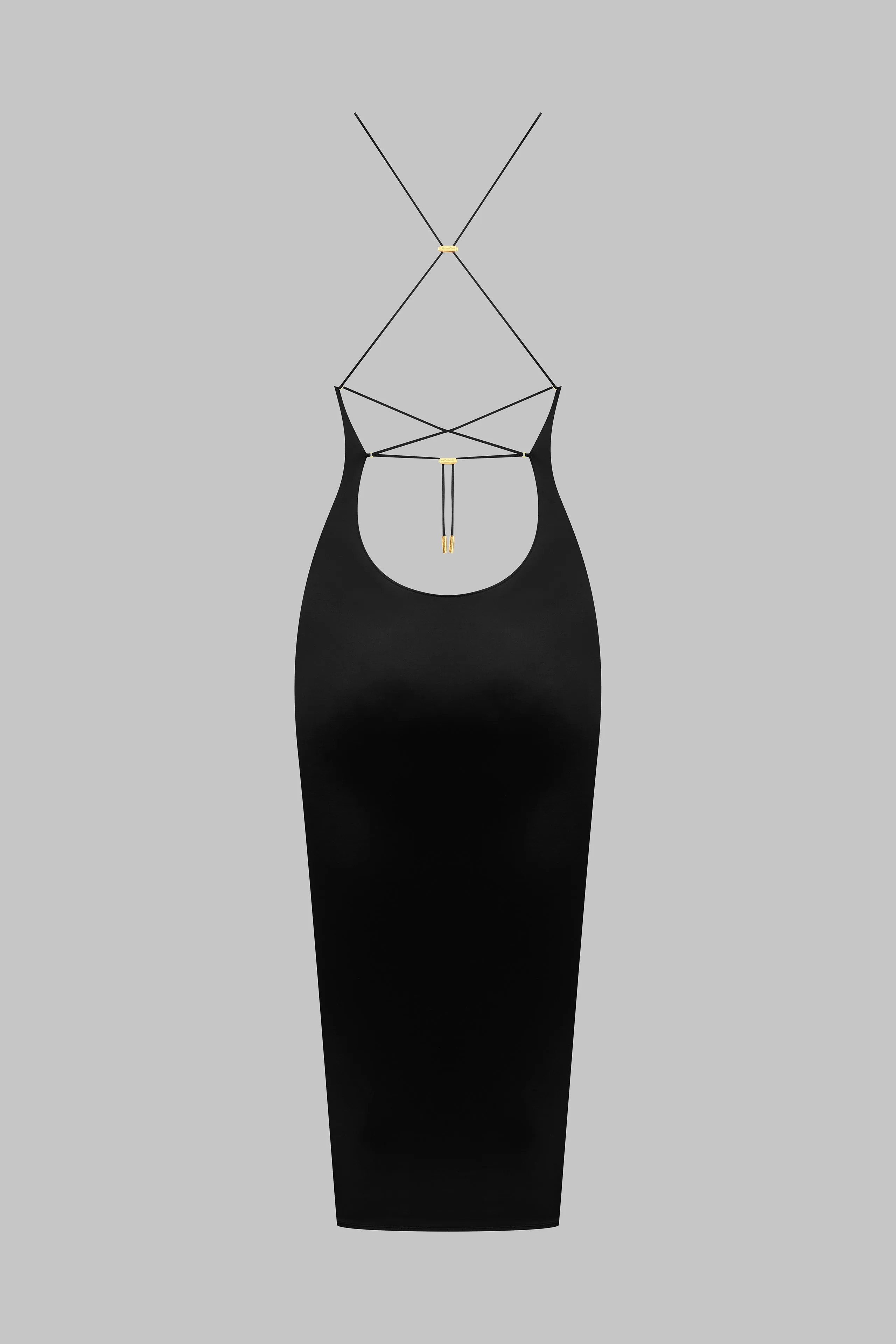 Open Back Midi Dress - French Kiss