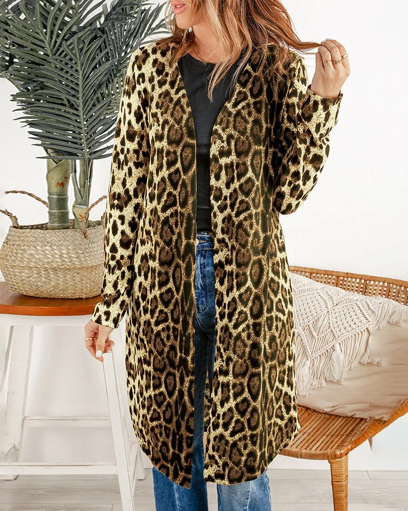 Open Front Knit Cardigan
