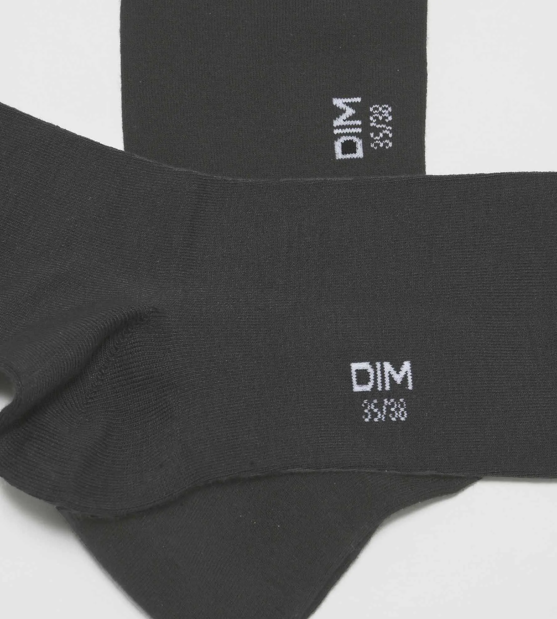 Pack of 2 pairs of women's viscose socks in Anthracite Dim Bambou