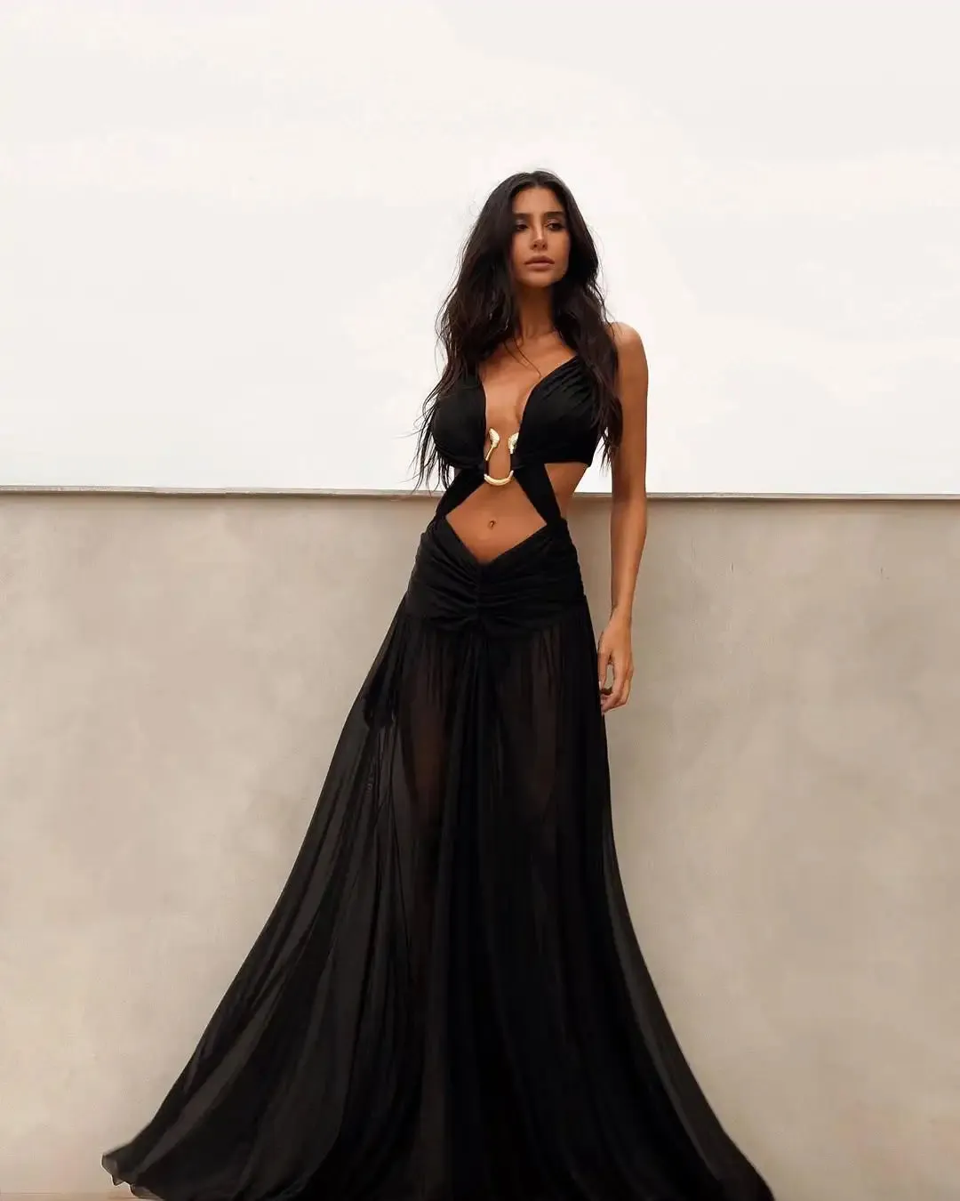 #PB Elegant Chiffon 2 Piece Bikini Swimsuit