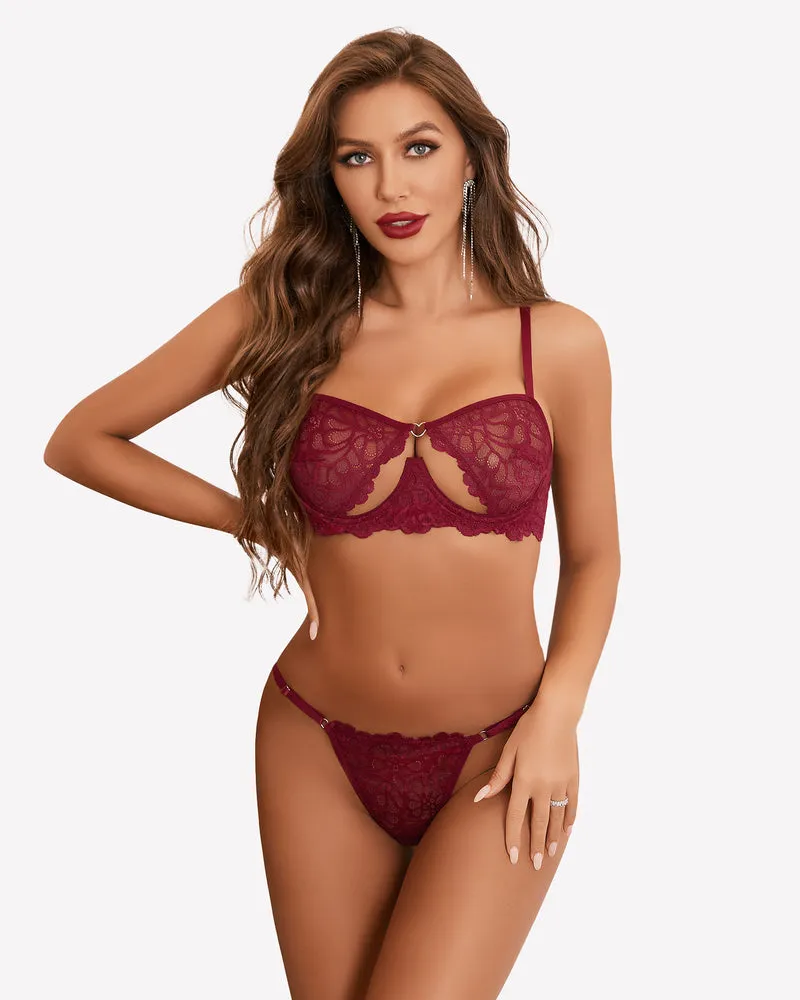 Push Up Half Cup Bra Sets