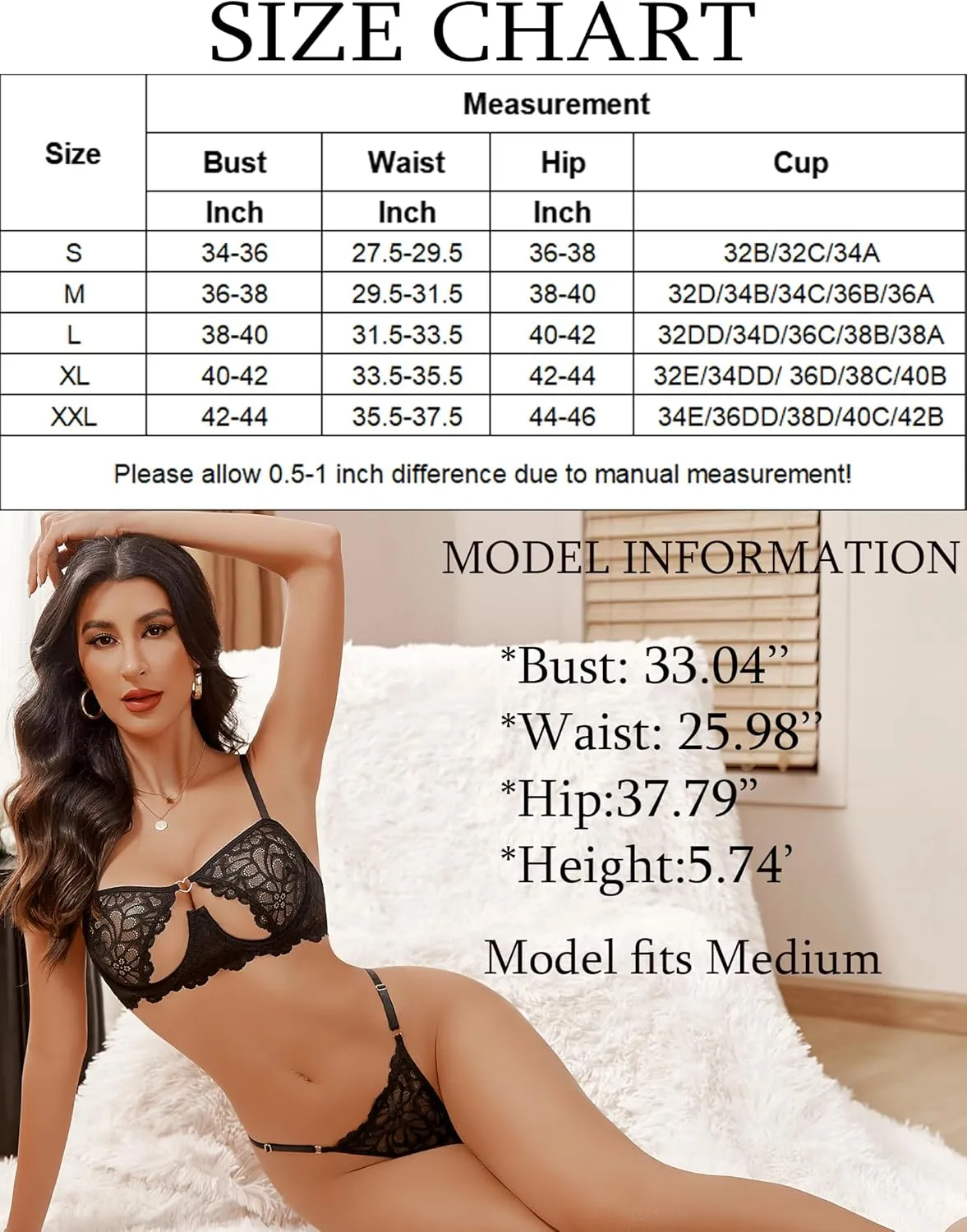 Push Up Half Cup Bra Sets