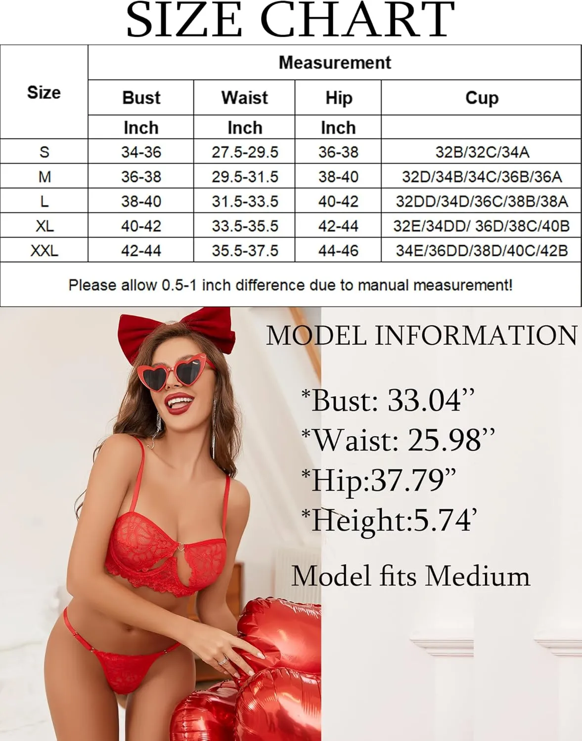 Push Up Half Cup Bra Sets