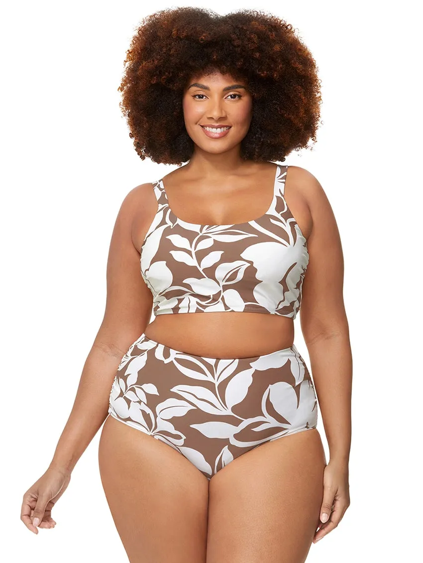 Raisins Glass Beach Aruba Longline Swim Top
