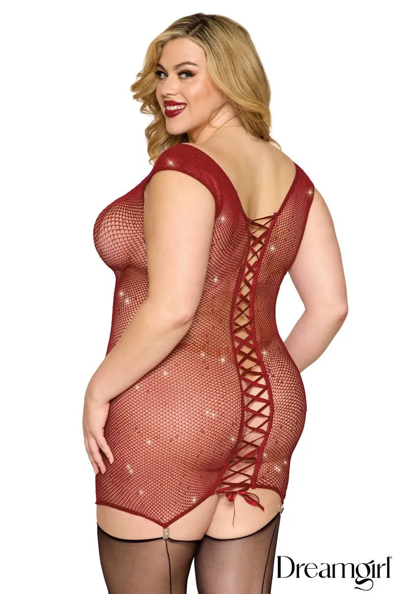 Rhinestone Garter Slip