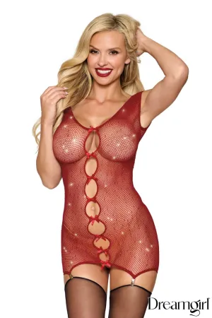 Rhinestone Garter Slip