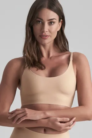 Round Neck Bra in Beige