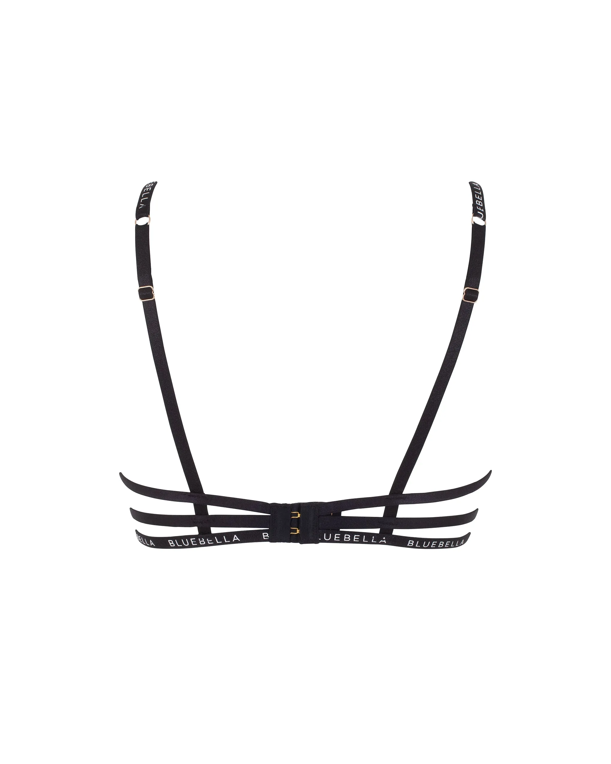 Sadie Sheer Mesh Bra Black