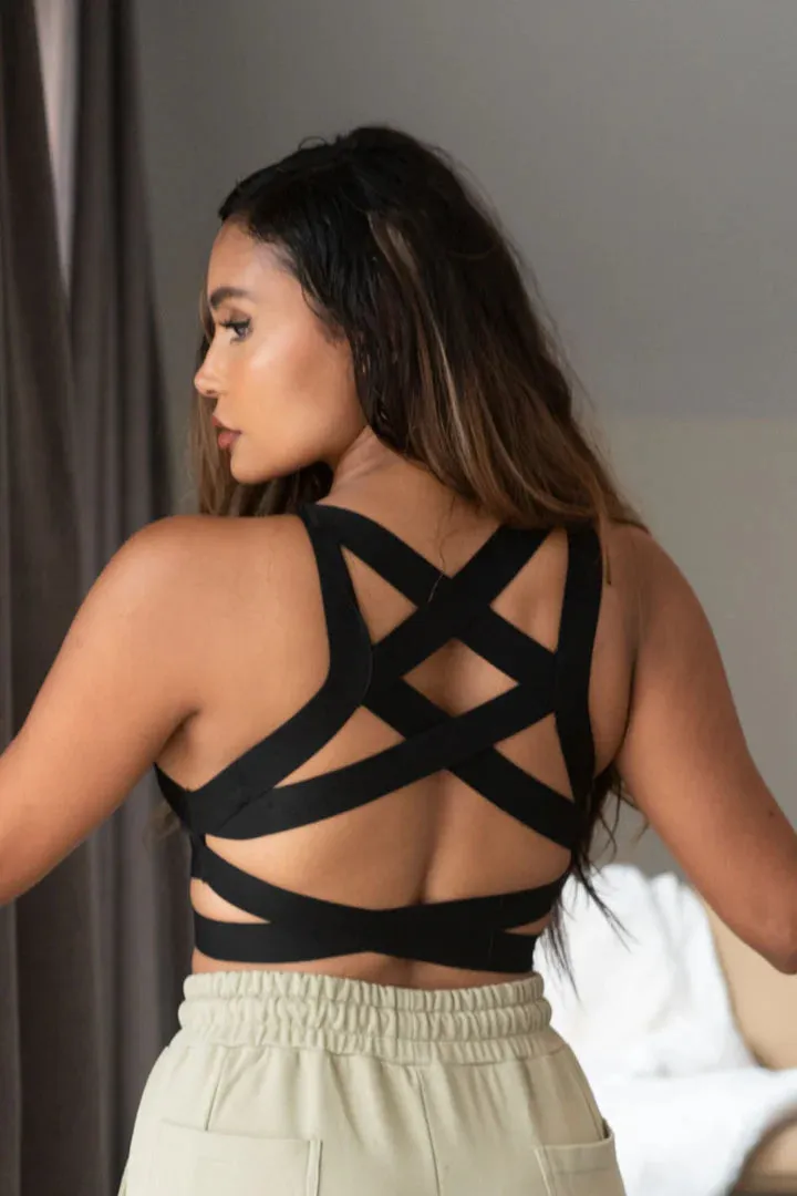 Serena Top - Strappy High Support Sports Bra