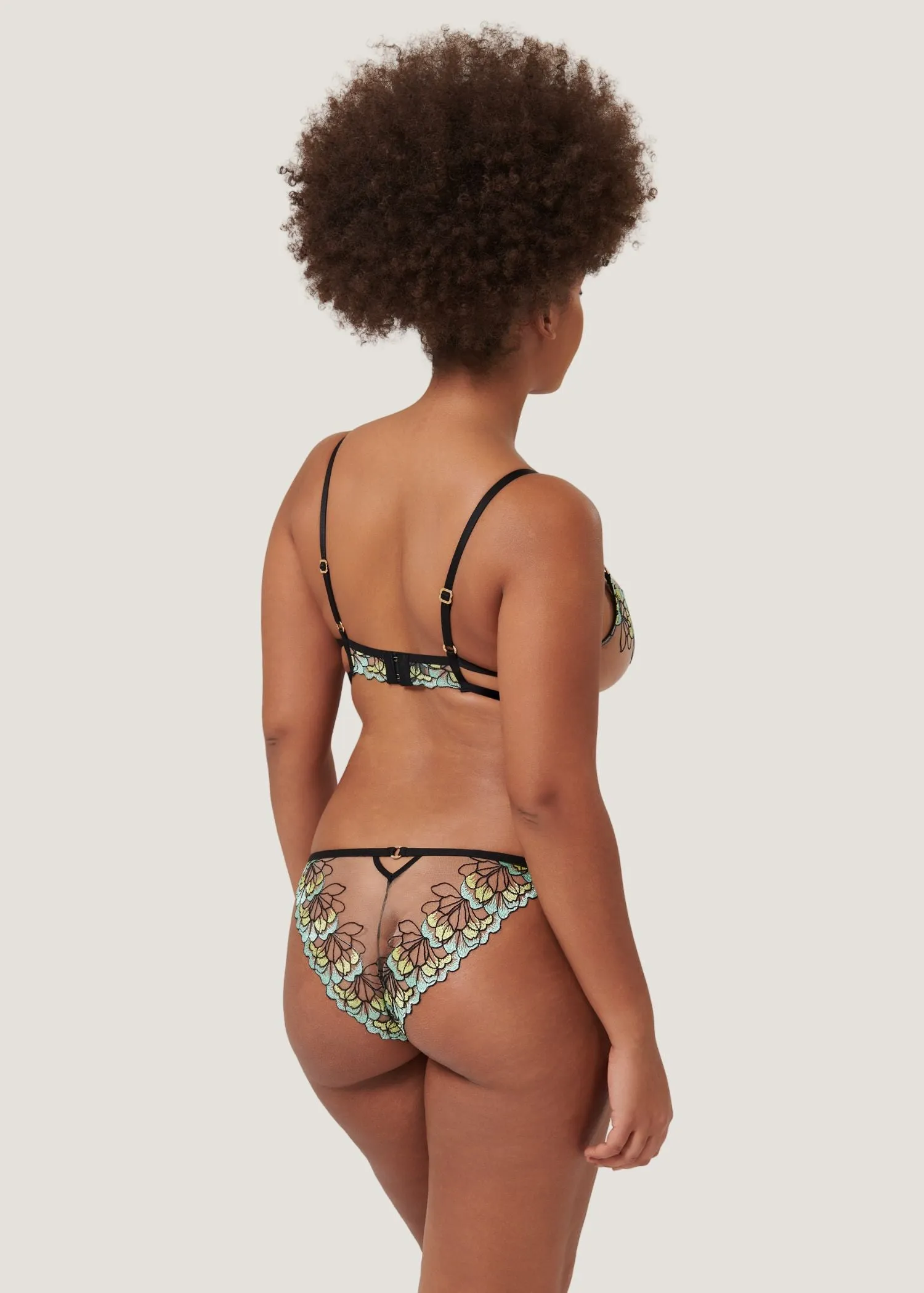 Serena Wired Bra (Mint/Lemon/Black)