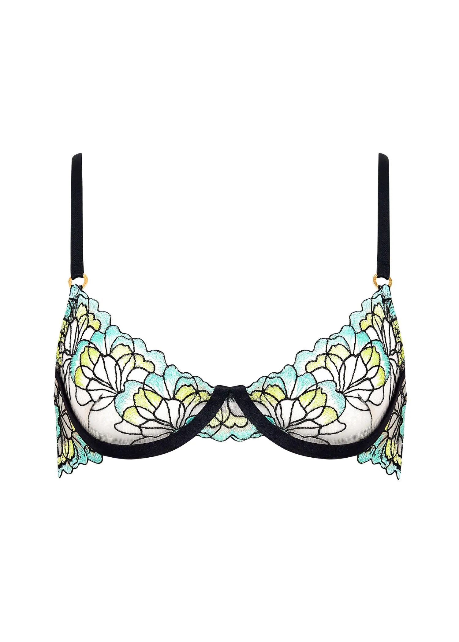 Serena Wired Bra (Mint/Lemon/Black)