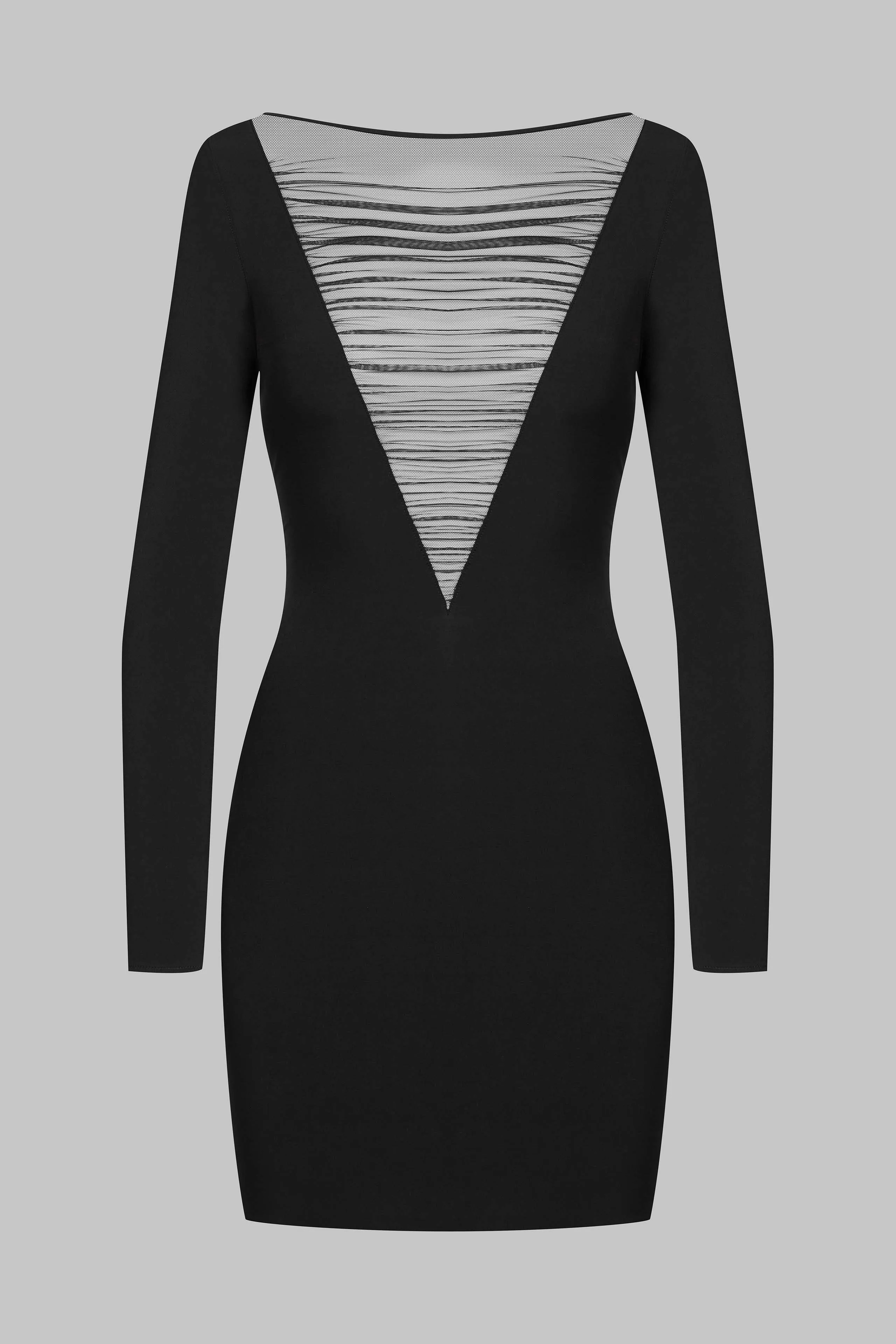 Short dress with long sleeves - Nuit Fauve
