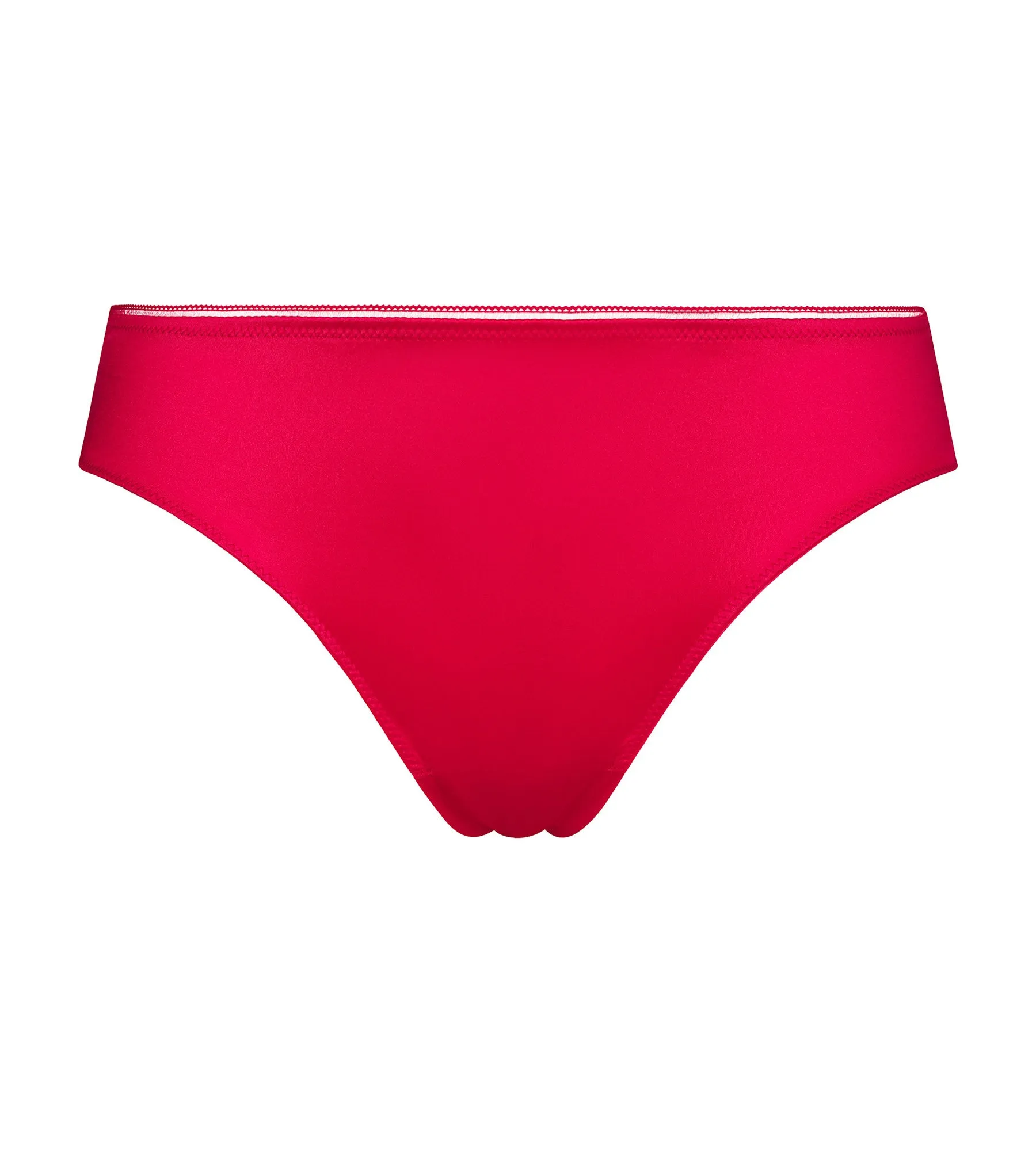 Slip femme en microfibre satinée Rouge Dim Chéri