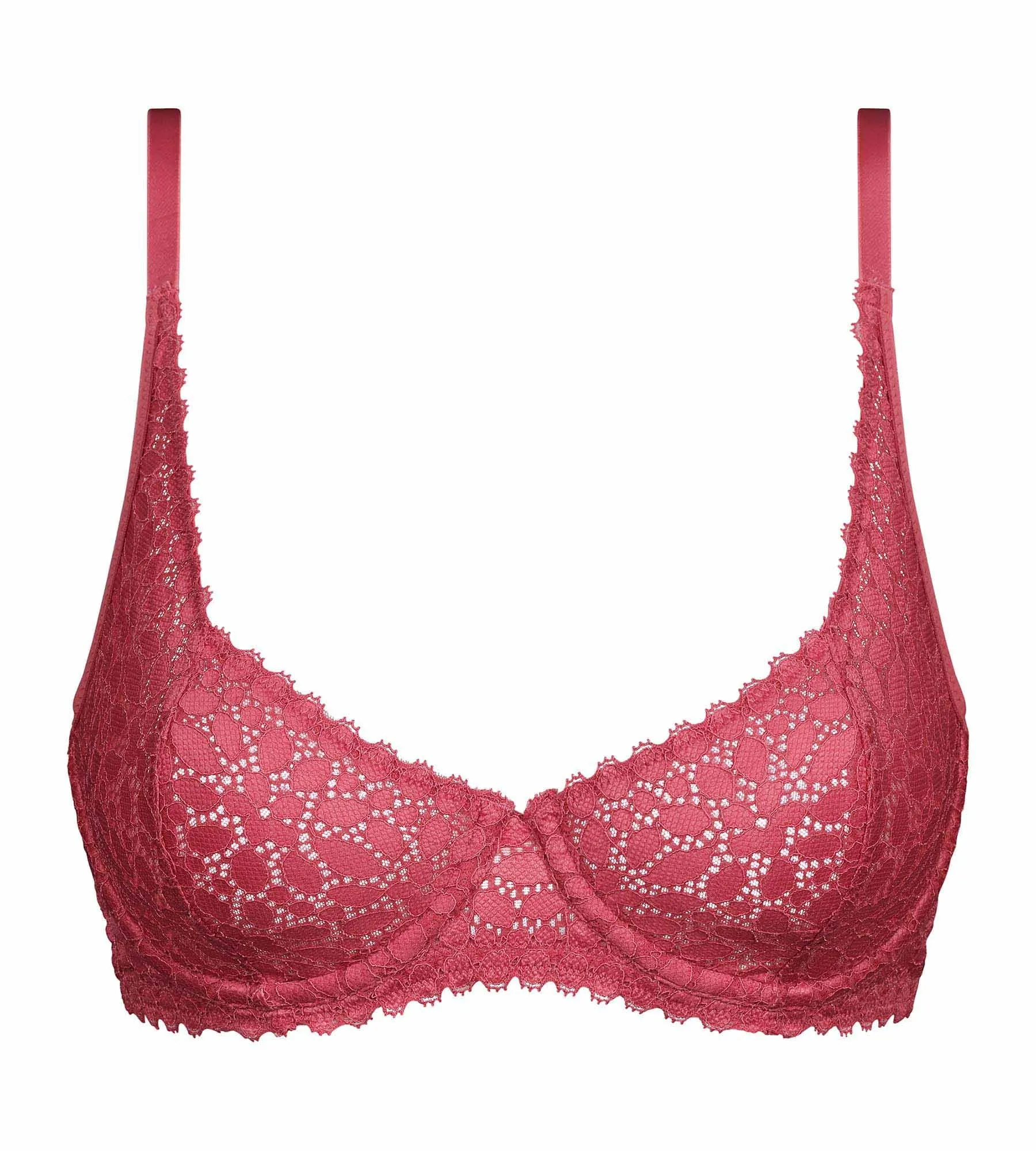 Soutien-gorge emboitant à armatures en dentelle florale Rose Daily Dentelle