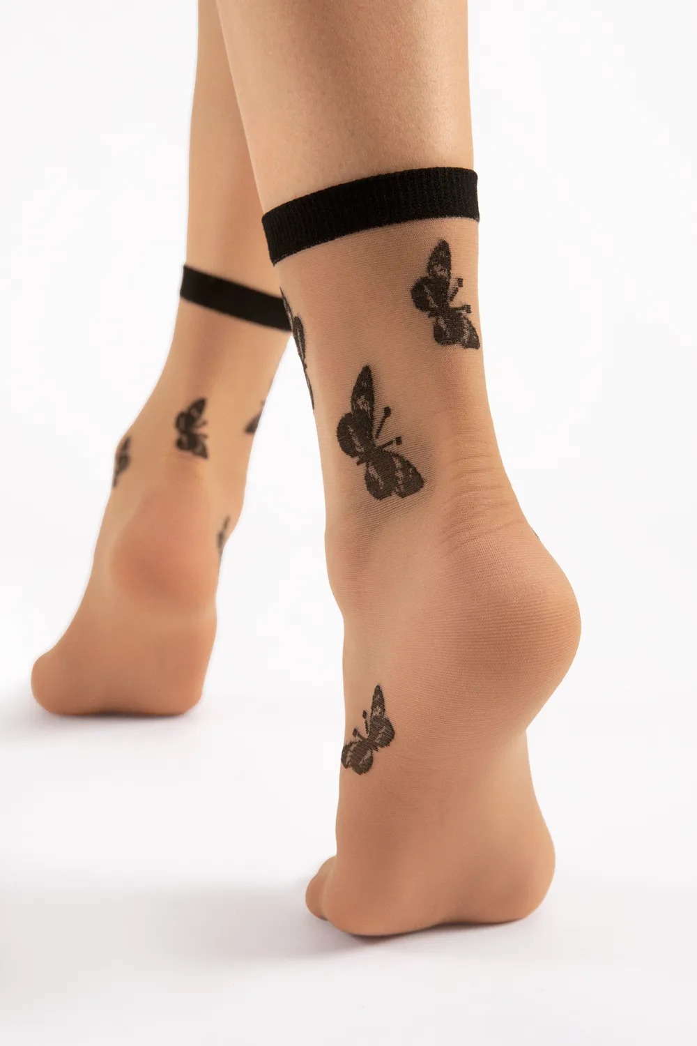 Summer Butterfly Socks 15 Denier in Nude