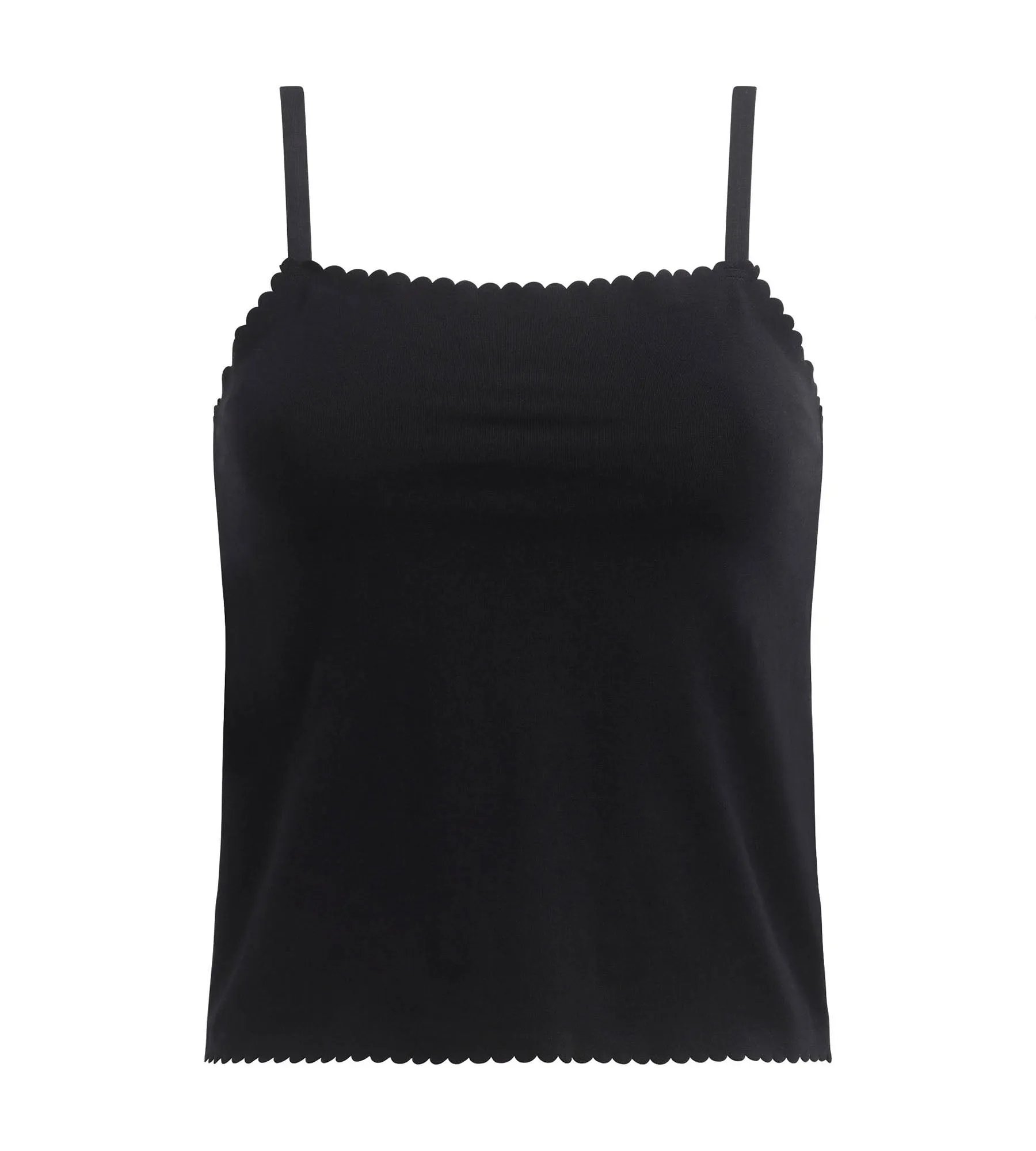 Top femme en coton stretch sans couture Noir Body Touch Easy