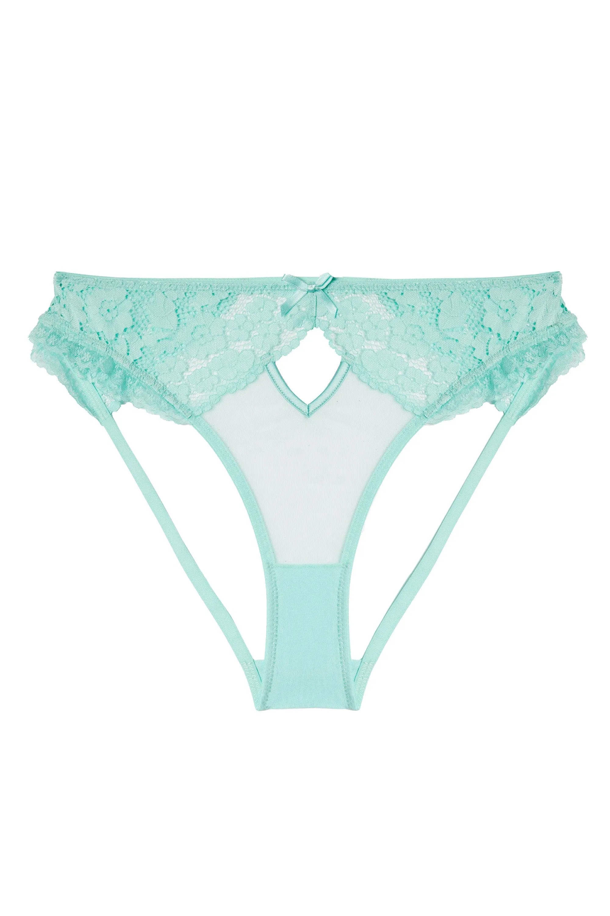 Vega Aqua Lace And Frill Briefs
