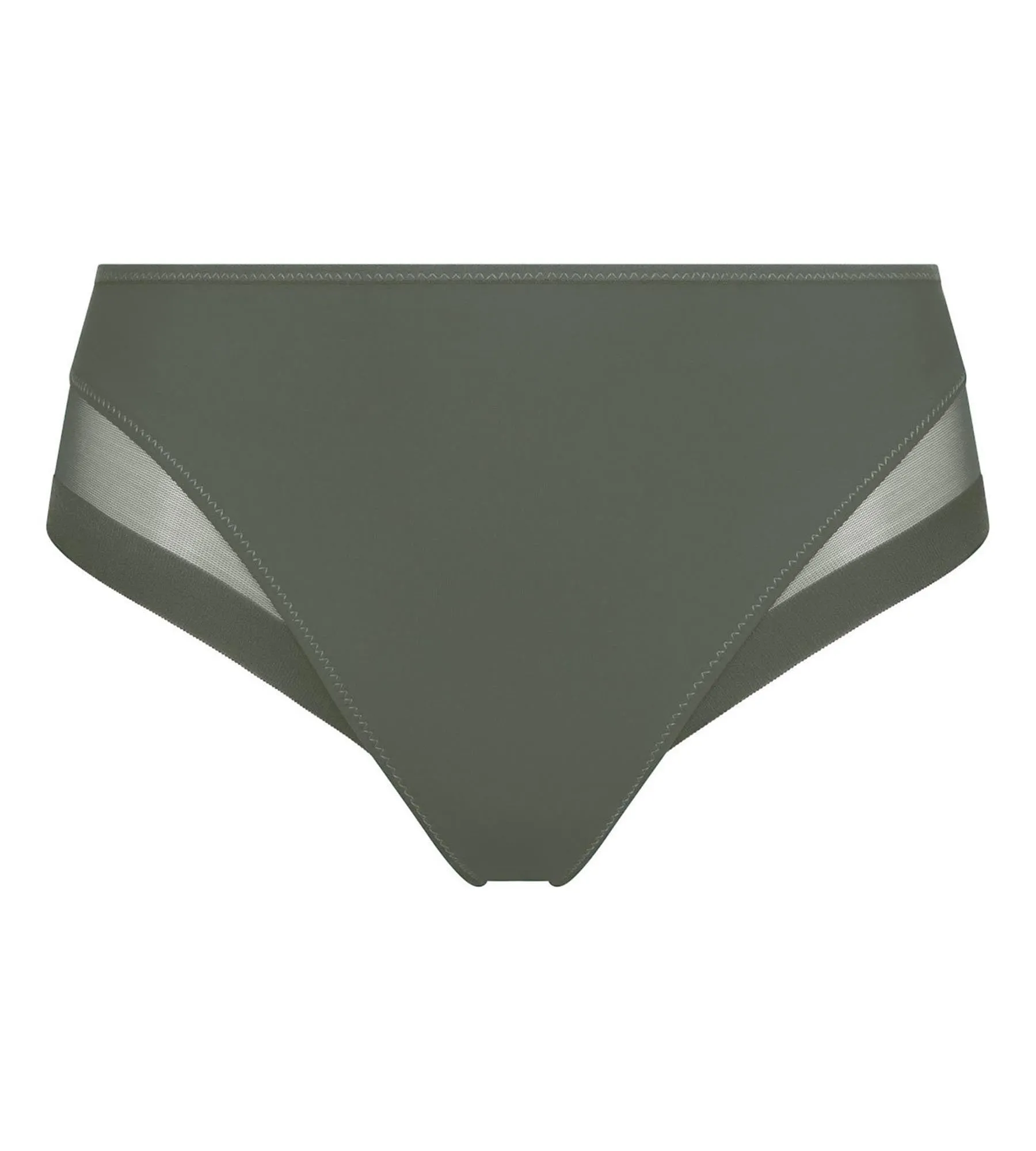 Women's briefs in microfiber and tulle Green Tennis Dim Generous