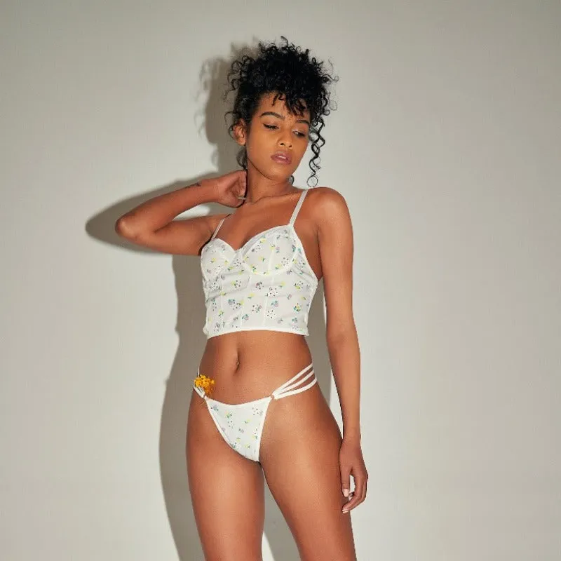 Y2K Bustier Bra Top & Underwear Set